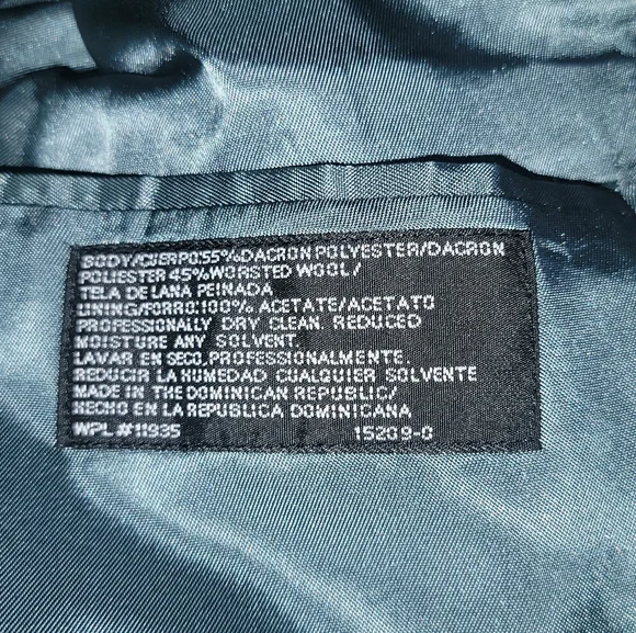 Stafford Mens Navy Blue Jacket Sport Blazer 2 Button Suit Jacket 42S - Picture 5 of 10